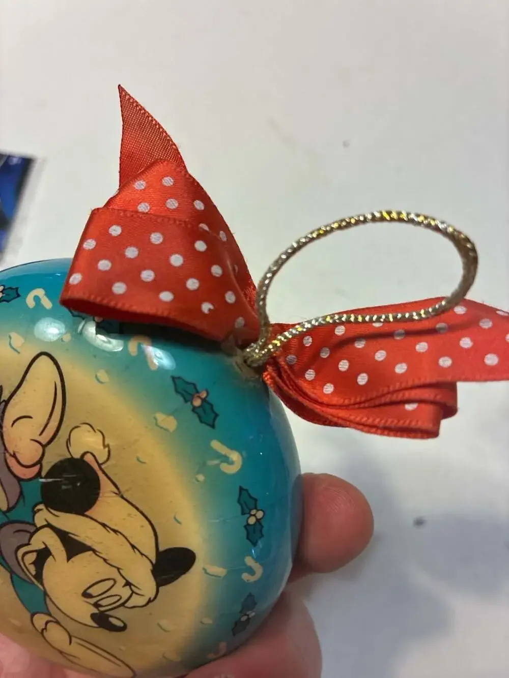 Snowboarding Mickey Mouse Vintage Disney Hanging Holiday Christmas Ornament